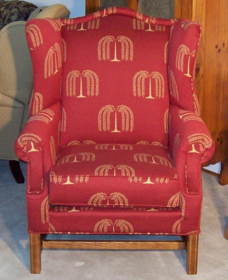 Lancer HomeSpun 1601 High Wing Back Chair with Rolled Arms